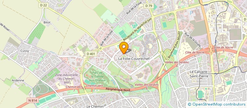 localisation de l'entreprise SCI LABRADORITE à CAEN