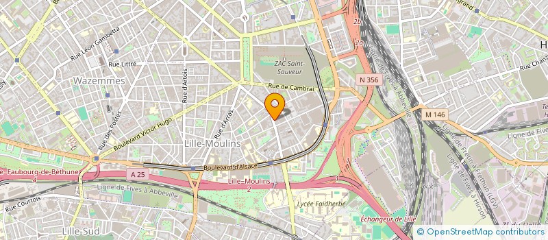 localisation de l'entreprise SCI LABRETONNIERE à LILLE