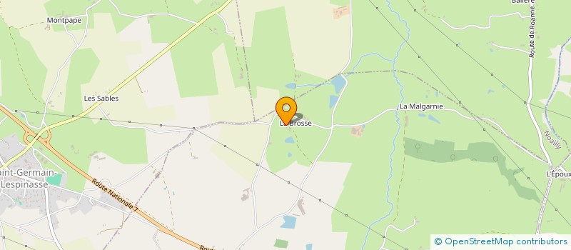 localisation de l'entreprise SCI LABROSSE  SAINT-ROMAIN-LA-MOTTE