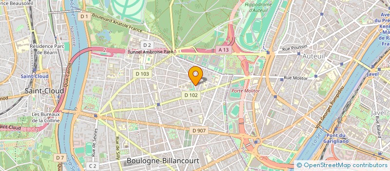 localisation de l'entreprise SCI LABROUSTE 68 à BOULOGNE-BILLANCOURT