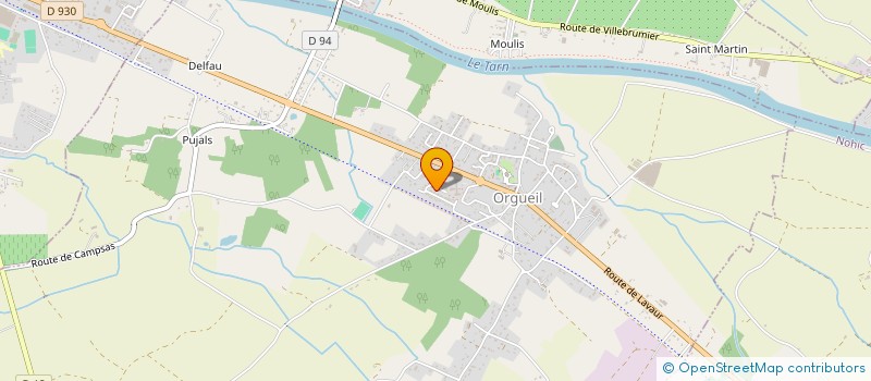 localisation de l'entreprise SCI LABRUNIEREY  ORGUEIL