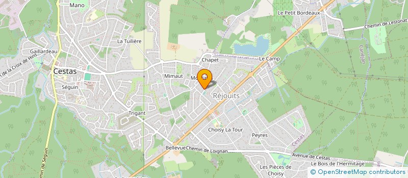 localisation de l'entreprise SCI LAC  CESTAS