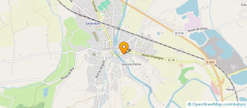 localisation de l'entreprise SCI LAC à SAVERDUN