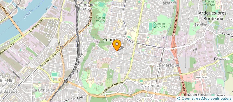 localisation de l'entreprise SCI LAC  CENON