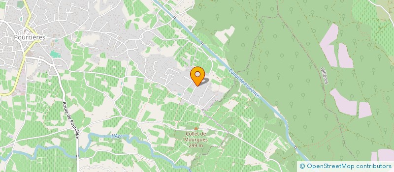 localisation de l'entreprise SCI LAC  POURRIERES