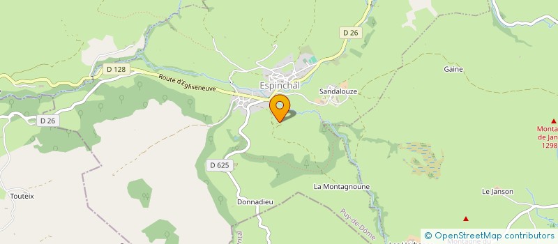 localisation de l'entreprise SCI LAC DE LA LANDIE  EGLISENEUVE-D ENTRAIGUES