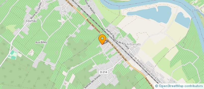 localisation de l'entreprise SCI LAC DE PODENSAC  ARBANATS