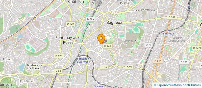 localisation de l'entreprise SCI LAC HONG à FONTENAY-AUX-ROSES