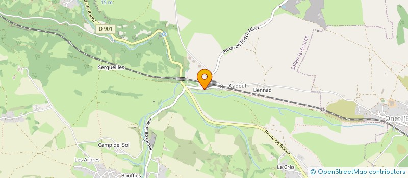 localisation de l'entreprise SCI LACA  SALLES-LA-SOURCE