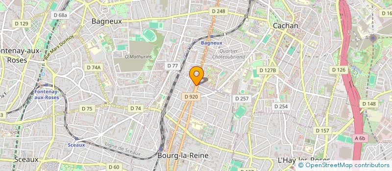 localisation de l'entreprise SCI LACAFE à BOURG-LA-REINE