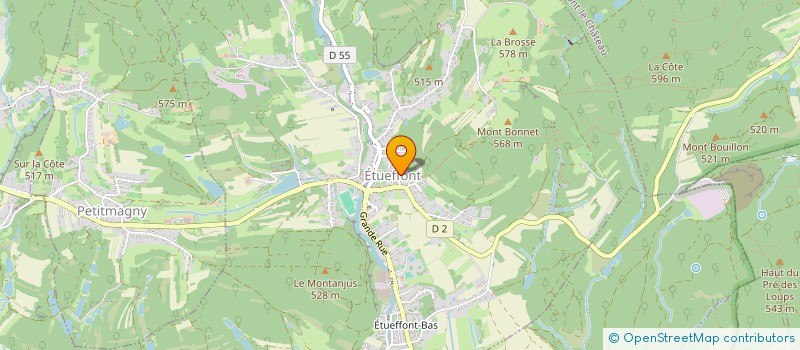 localisation de l'entreprise SCI LACAILLE à ETUEFFONT