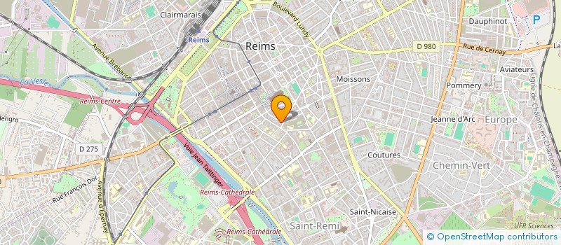 localisation de l'entreprise SCI LACAILLE-KOSTRZEWA  REIMS