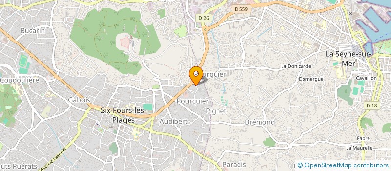 localisation de l'entreprise SCI LACAL à SIX-FOURS-LES-PLAGES