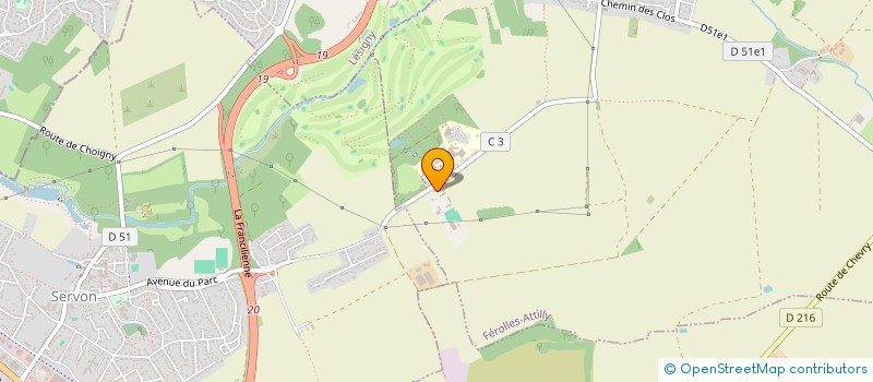 localisation de l'entreprise SCI LACAM  FEROLLES-ATTILLY