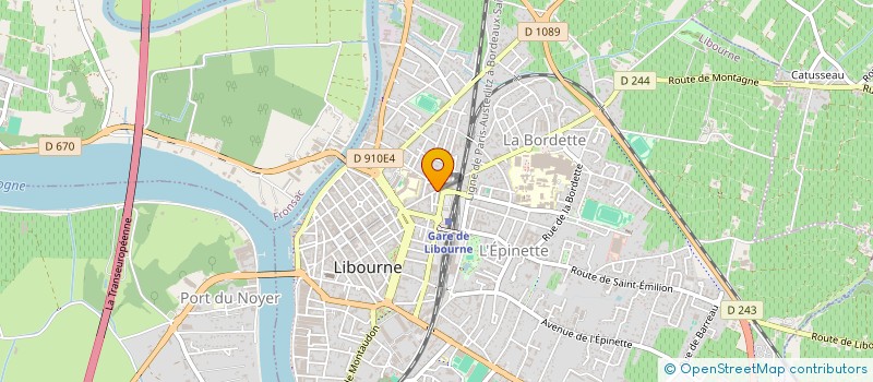 localisation de l'entreprise SCI LACAND  LIBOURNE