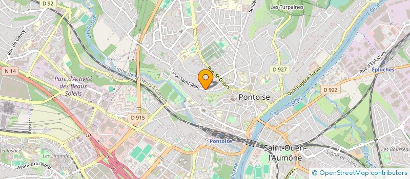 localisation de l'entreprise SCI LACANGE 1  PONTOISE