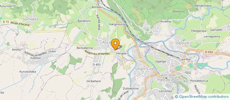 localisation de l'entreprise SCI LACARRA  BUSTINCE-IRIBERRY