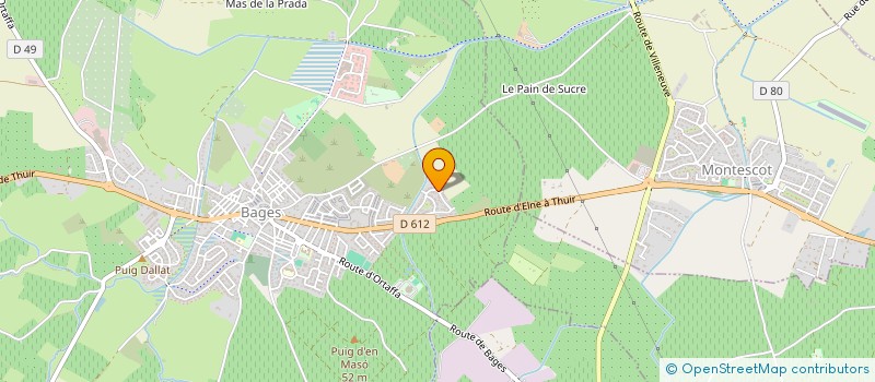 localisation de l'entreprise SCI LACARRO à BAGES