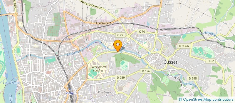 localisation de l'entreprise SCI LACAS à CUSSET