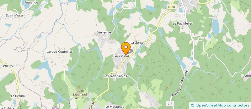 localisation de l'entreprise SCI LACASA à COMPREIGNAC