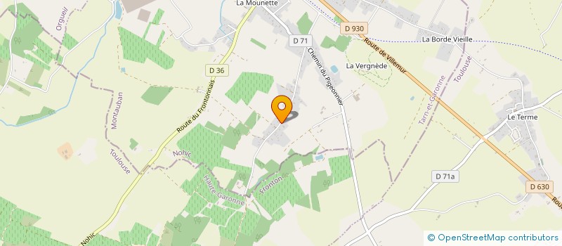 localisation de l'entreprise SCI LACASSAGNE  NOHIC