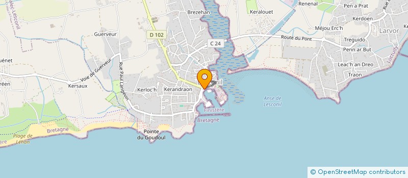 localisation de l'entreprise SCI LACAT  PLOBANNALEC-LESCONIL