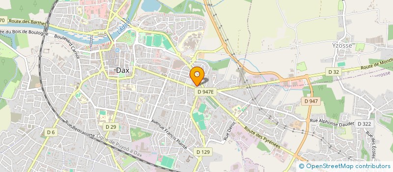 localisation de l'entreprise SCI LACAU  DAX