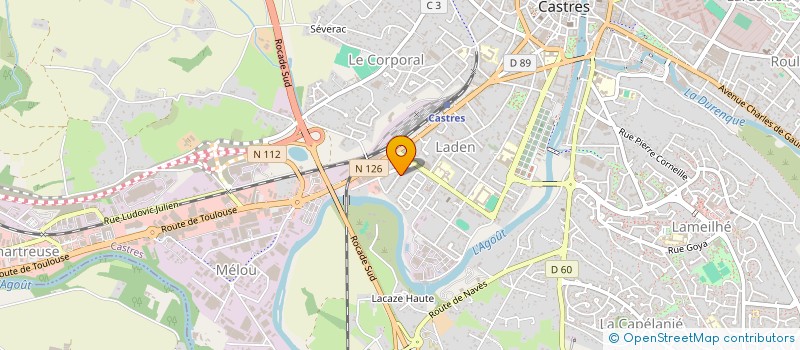 localisation de l'entreprise SCI LACAUR  CASTRES