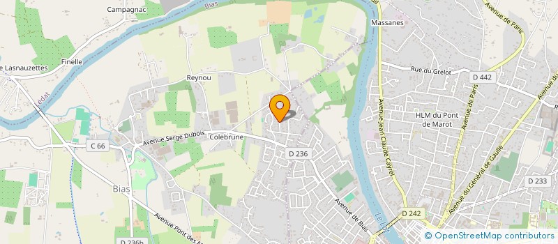 localisation de l'entreprise SCI  LACAZE  BIAS