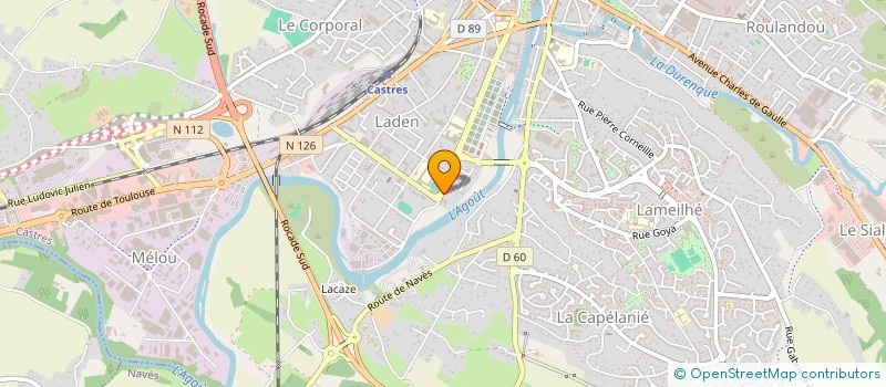 localisation de l'entreprise SCI LACAZE  CASTRES