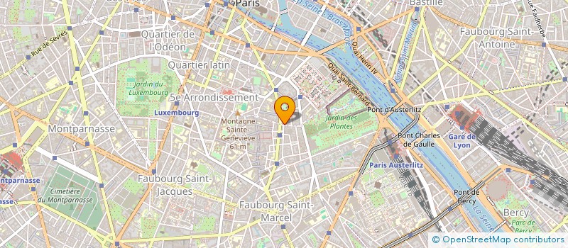 localisation de l'entreprise SCI LACEPEDE  PARIS