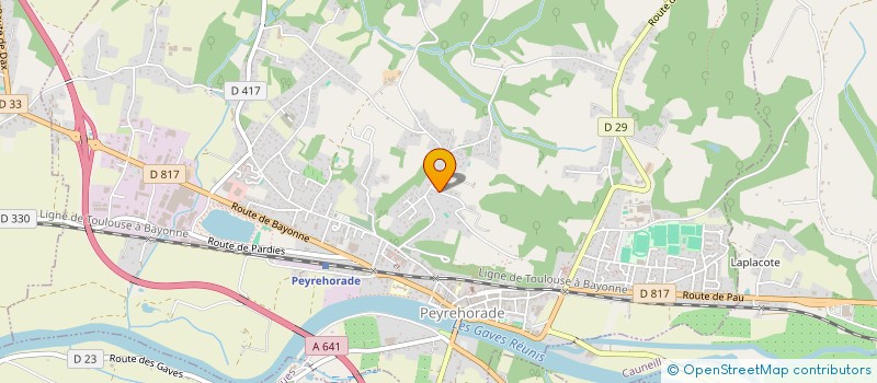 localisation de l'entreprise SCI LACG  PEYREHORADE