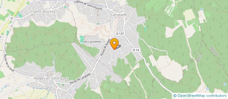 localisation de l'entreprise SCI LACH 30 13  LANGLADE