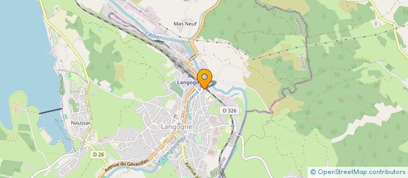 localisation de l'entreprise SCI LACHAMP  LANGOGNE