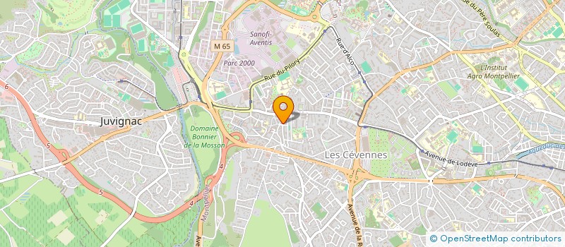 localisation de l'entreprise SCI LACHAPELLE à MONTPELLIER