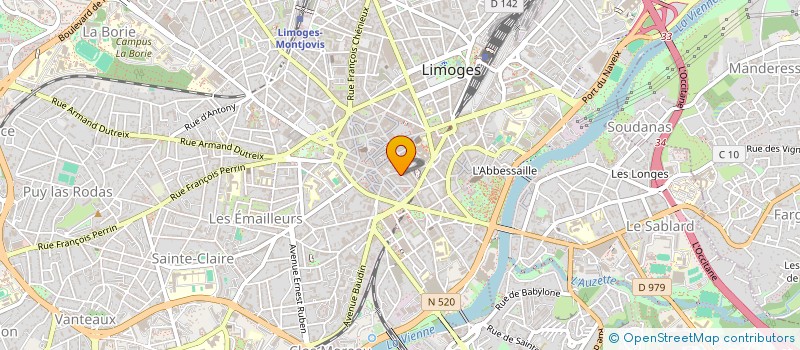 localisation de l'entreprise SCI LACHAUD à LIMOGES