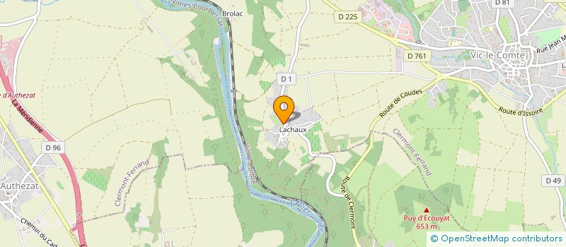 localisation de l'entreprise SCI LACHAUX  VIC-LE-COMTE