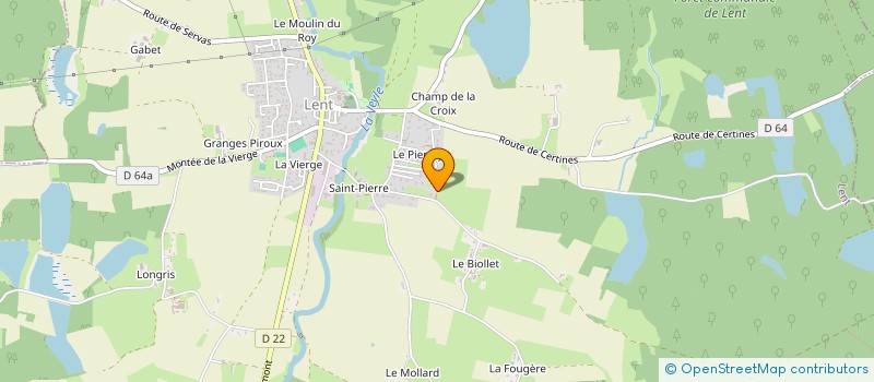 localisation de l'entreprise SCI LACHIEZE FRERES  LENT