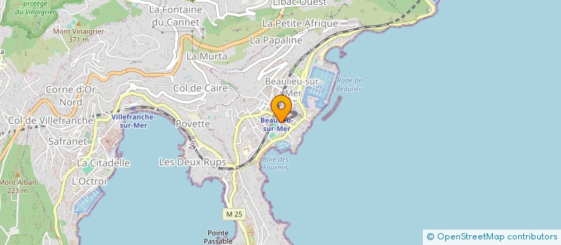 localisation de l'entreprise SCI LACLAPE à BEAULIEU-SUR-MER