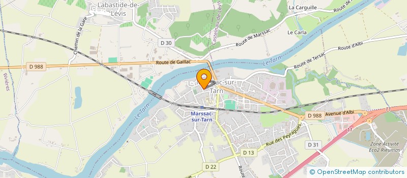 localisation de l'entreprise SCI LACLAVETTE à MARSSAC-SUR-TARN