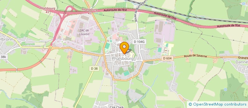 localisation de l'entreprise SCI LACLIQUE  PHALSBOURG