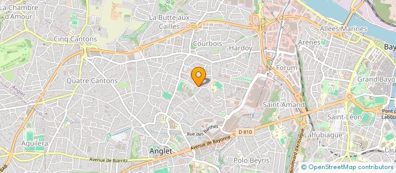 localisation de l'entreprise SCI LACMY  ANGLET