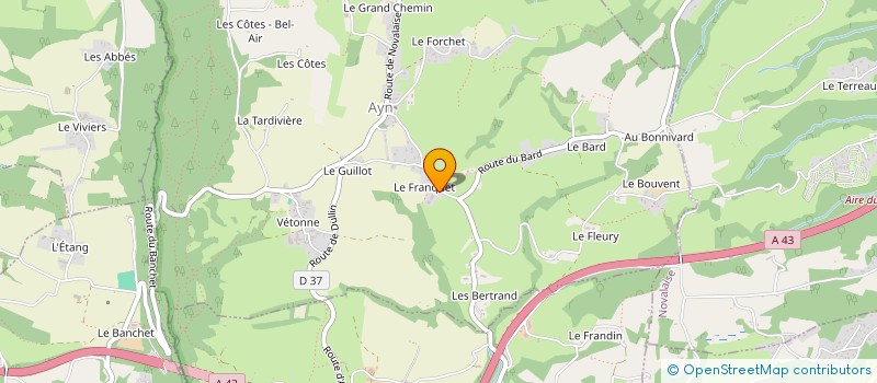 localisation de l'entreprise SCI LACNOVAL  NOVALAISE