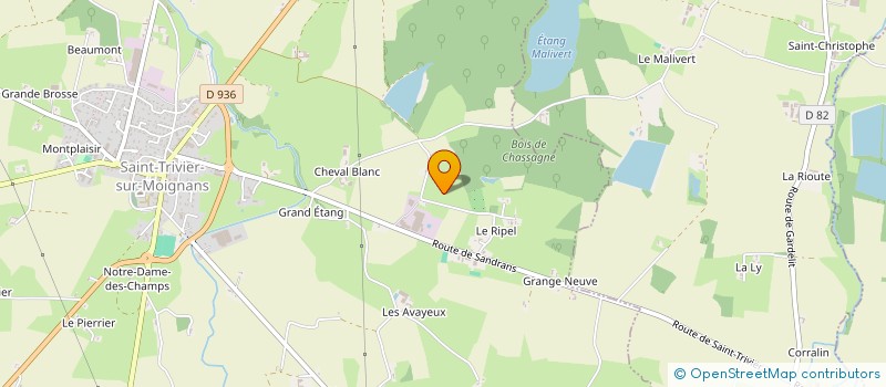 localisation de l'entreprise SCI LACO  SAINT-TRIVIER-SUR-MOIGNANS