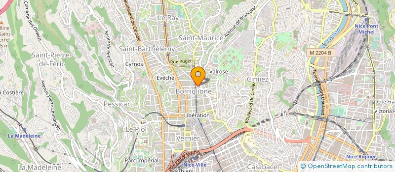 localisation de l'entreprise SCI LACOMBE à NICE