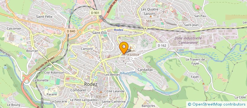 localisation de l'entreprise SCI LACOMBE-TRICHARD  RODEZ