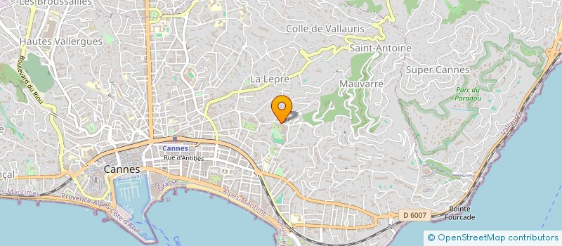 localisation de l'entreprise SCI LACORIDA  CANNES