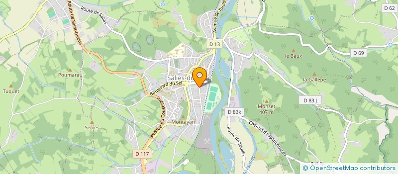 localisation de l'entreprise SCI LACOSTE  SALIES-DU-SALAT