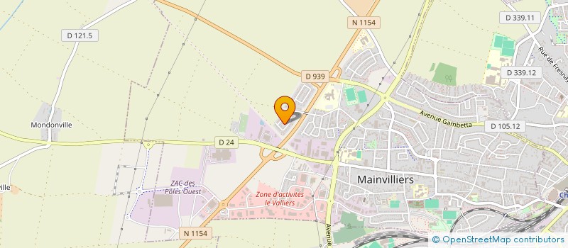 localisation de l'entreprise SCI LACOSTE à MAINVILLIERS