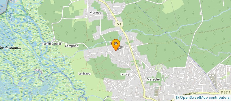 localisation de l'entreprise SCI LACOSTE  BIGANOS